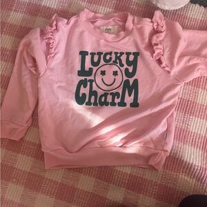 Little Sleepies Pink Lucky Charm Kids Sweatshirt